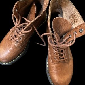 Dr. Martens Brown Leather Lace-Up Boots